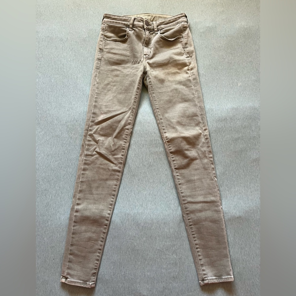 American Eagle Outfitters Green Jeggings High-Rise Comfort
